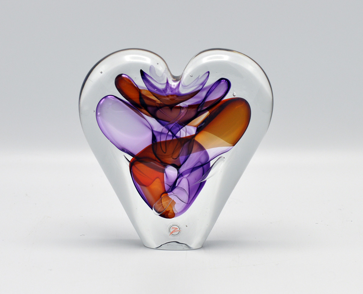 Loranto + Hart, klein cognac-paars